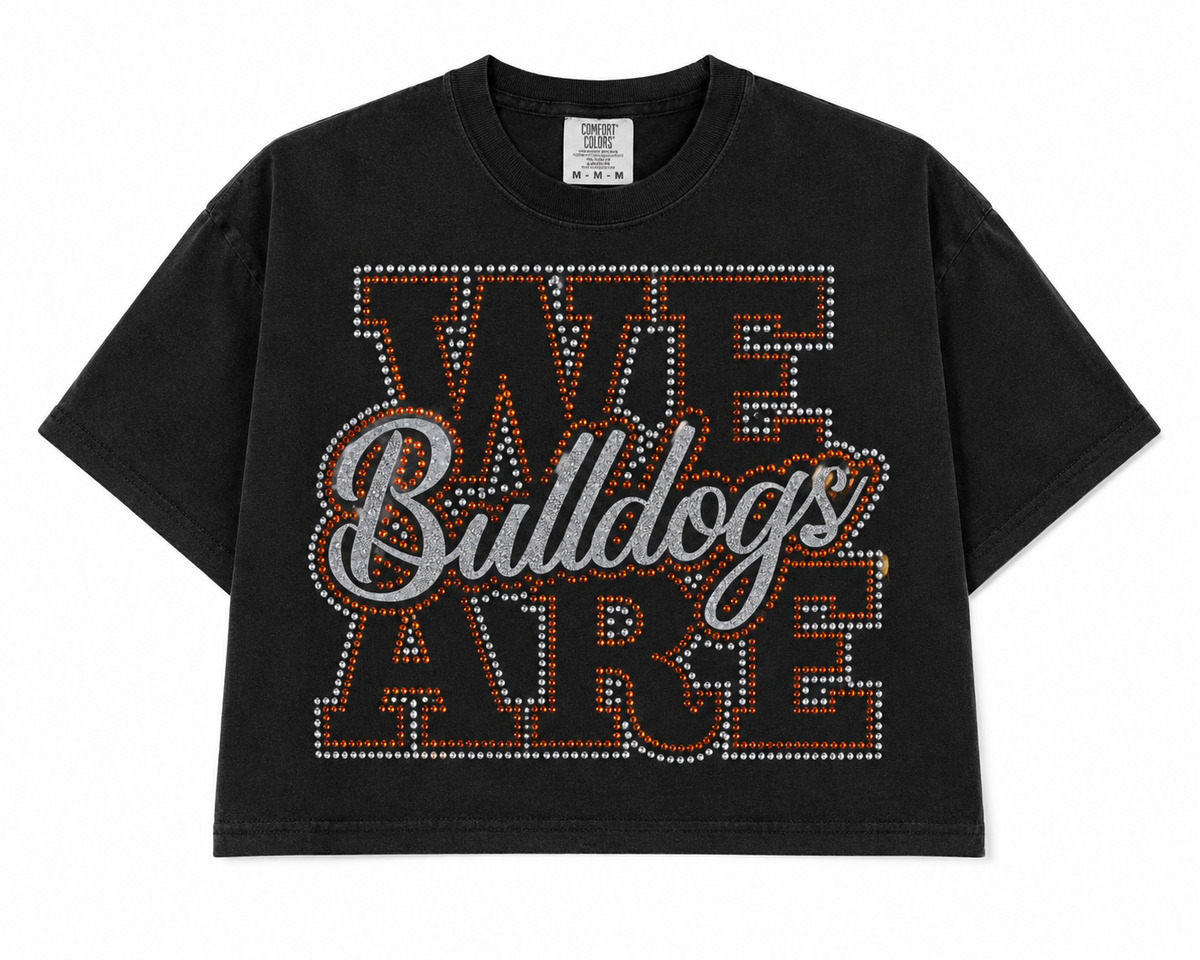 We Are Bulldogs Rhinestone Couture Tee