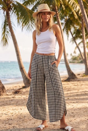 Tulip Checkered Relaxed Fit Pants-Preorder 7/21