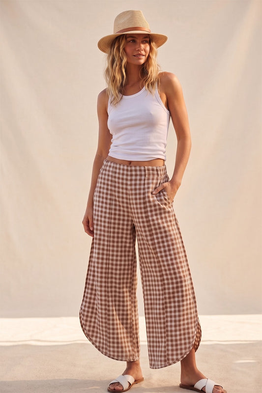 Tulip Checkered Relaxed Fit Pants-Preorder 7/21