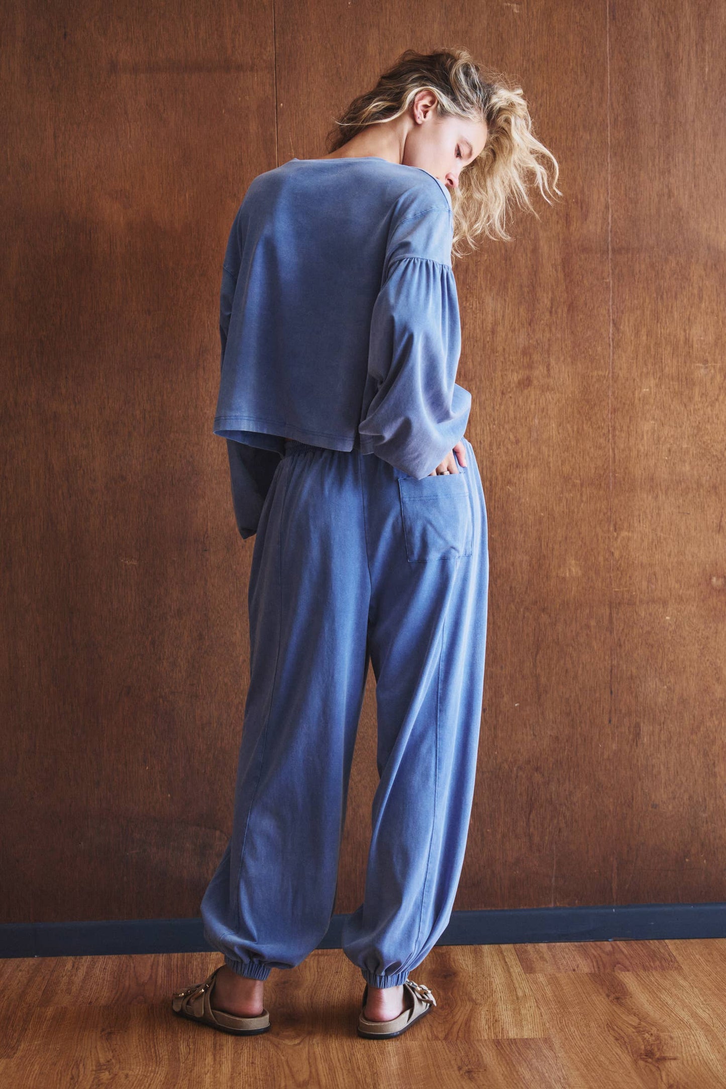 Mineral Wash Cotton Lounge Set-Preorder est ship 7/16