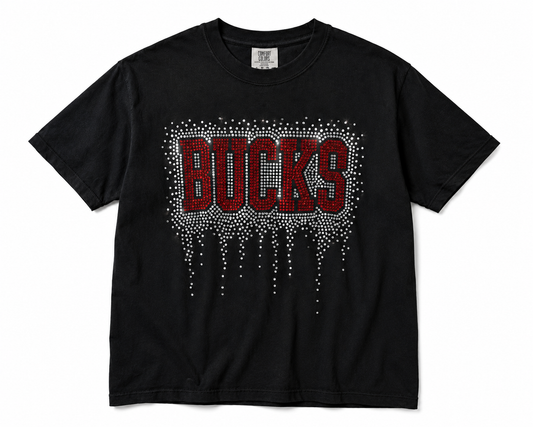 Bucks Rhinestone Drip Tee