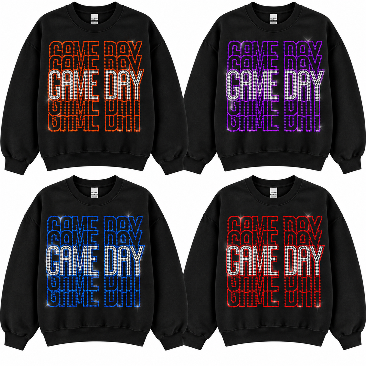 Game Day Rhinestone Couture Sweatshirt