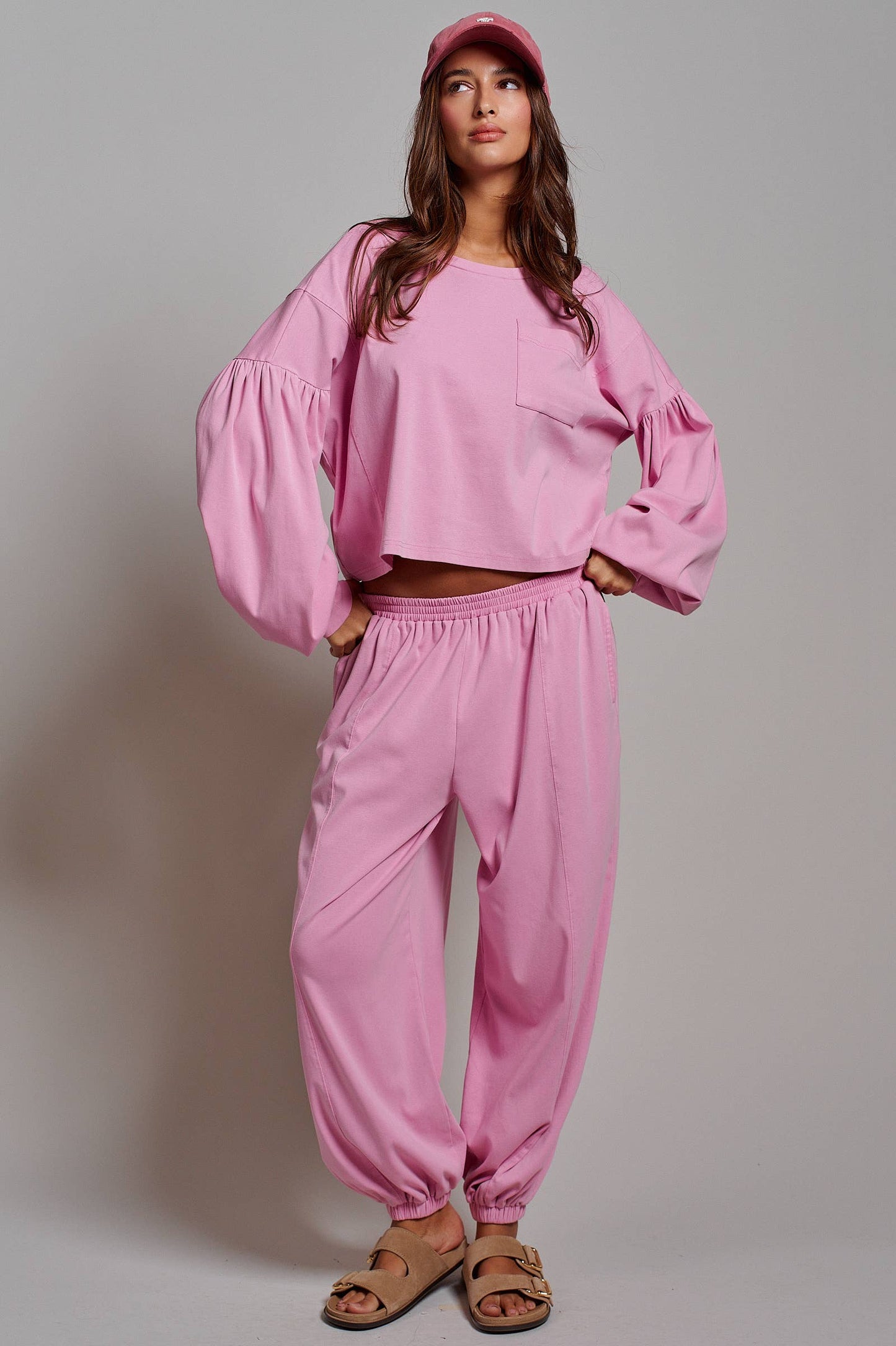 Mineral Wash Cotton Lounge Set-Preorder est ship 7/16