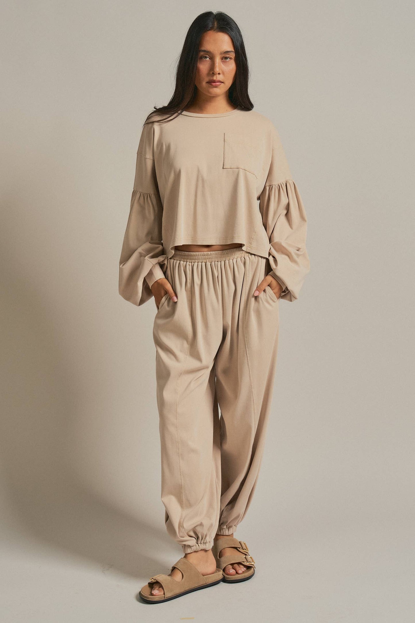 Mineral Wash Cotton Lounge Set-Preorder est ship 7/16