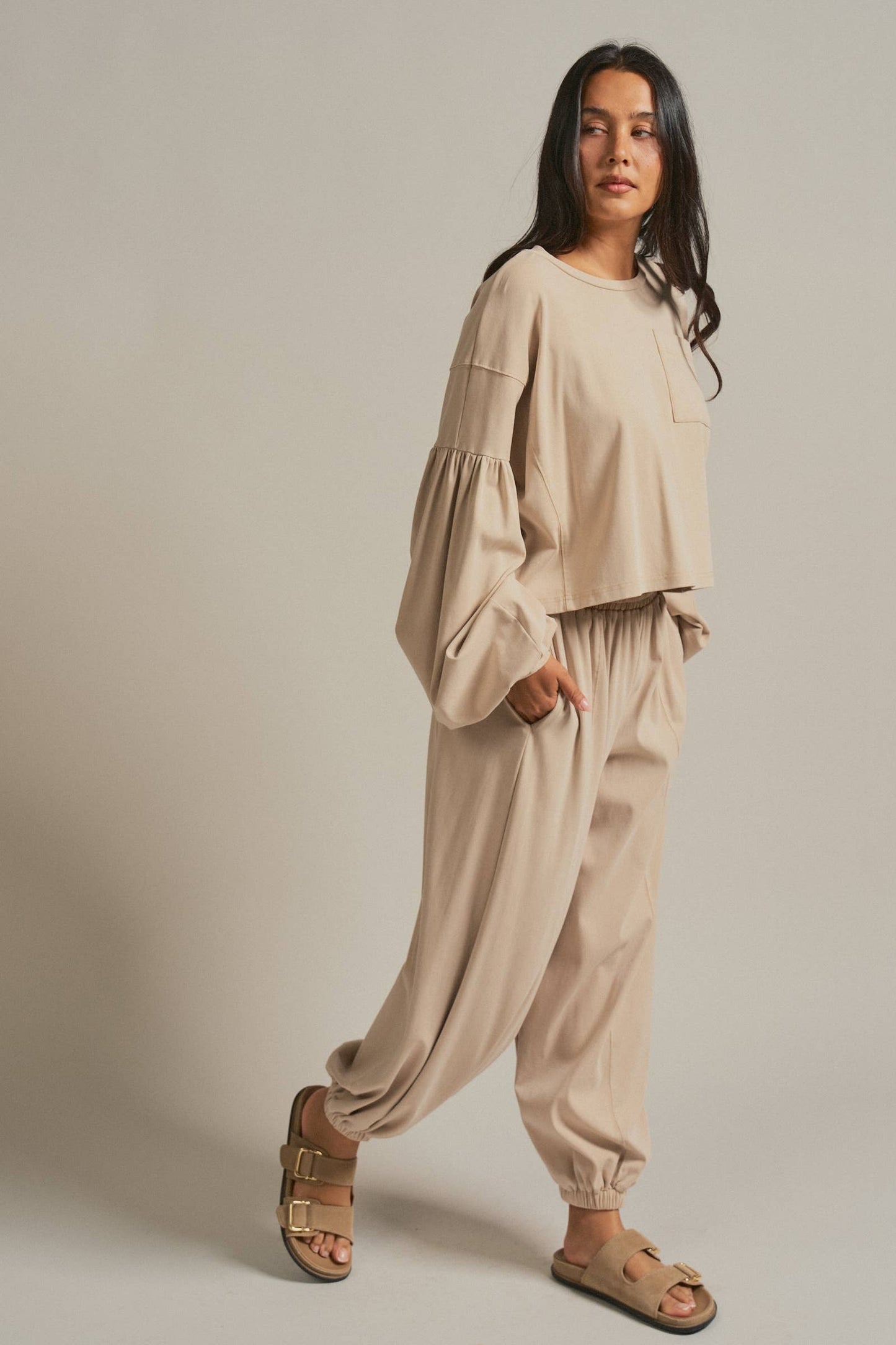 Mineral Wash Cotton Lounge Set-Preorder est ship 7/16
