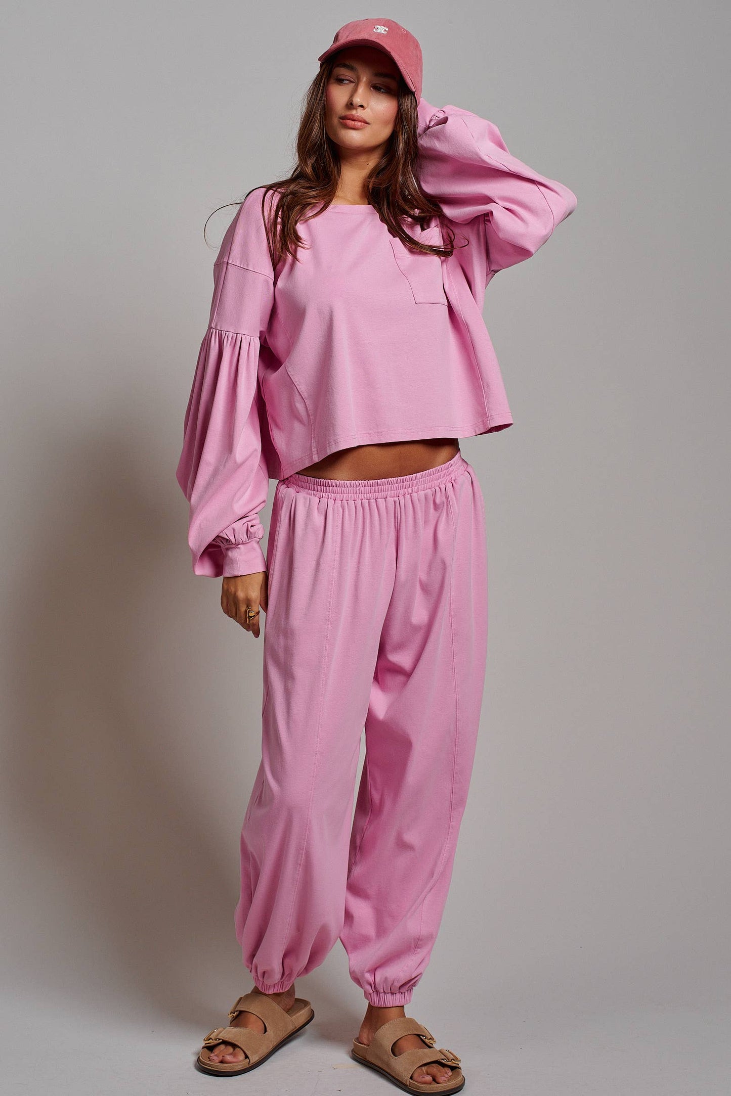 Mineral Wash Cotton Lounge Set-Preorder est ship 7/16